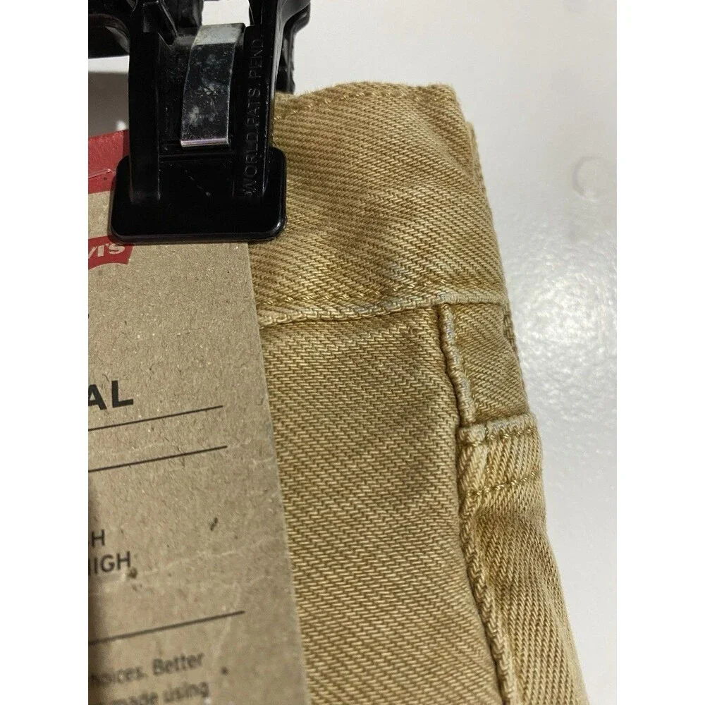 Levis 501 Jeans Mens 29x30 Original‎ Button Fly Mustard Brown Straight Cowboy